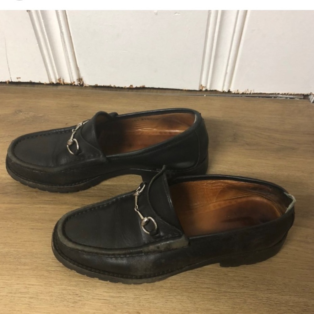 Gucci lug sole loafer